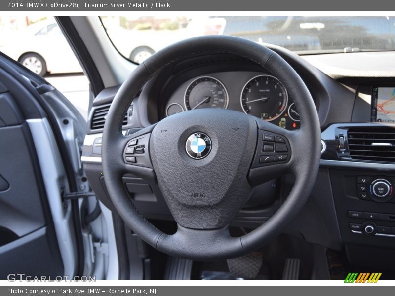 Titanium Silver Metallic / Black 2014 BMW X3 xDrive28i