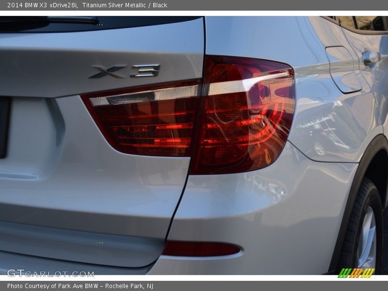 Titanium Silver Metallic / Black 2014 BMW X3 xDrive28i