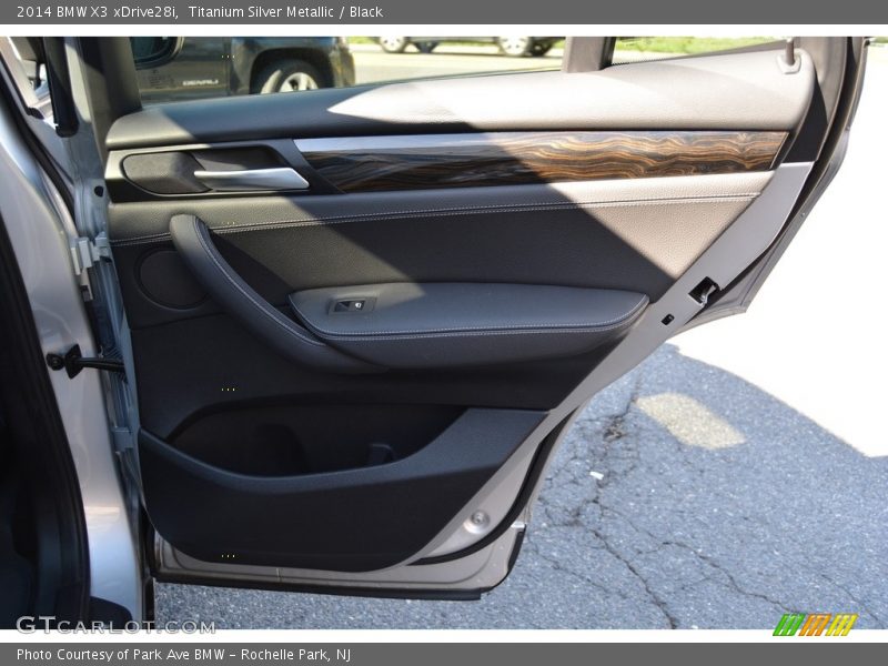 Titanium Silver Metallic / Black 2014 BMW X3 xDrive28i