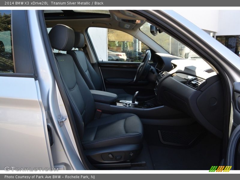 Titanium Silver Metallic / Black 2014 BMW X3 xDrive28i