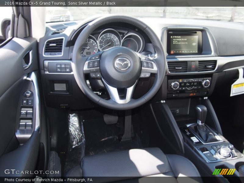 Sonic Silver Metallic / Black 2016 Mazda CX-5 Grand Touring