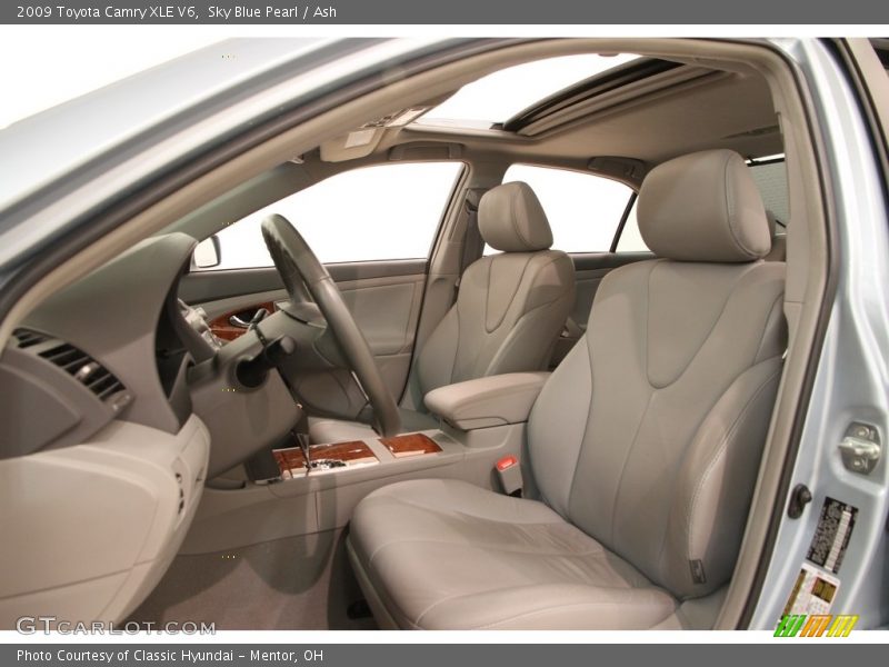 Sky Blue Pearl / Ash 2009 Toyota Camry XLE V6