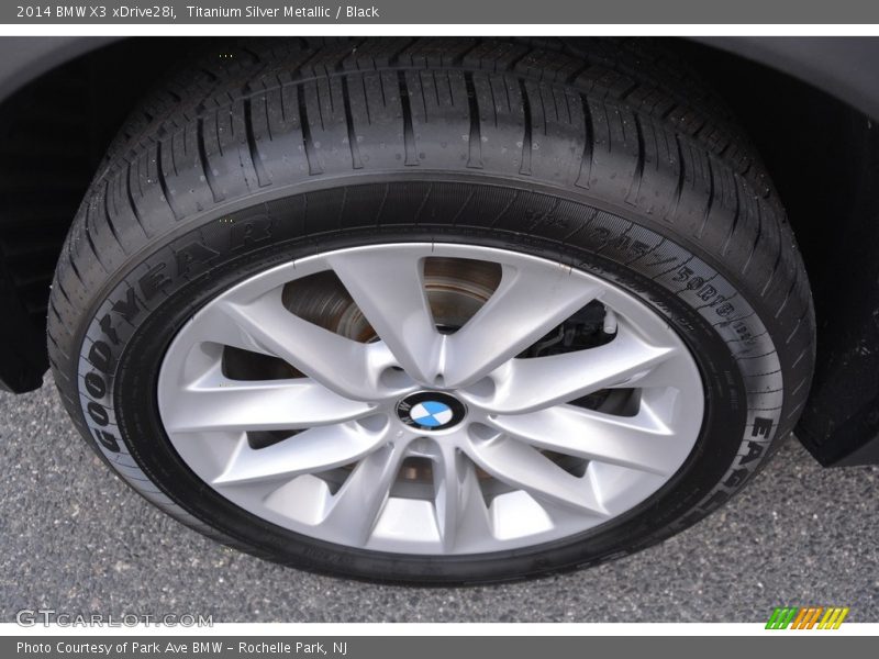 Titanium Silver Metallic / Black 2014 BMW X3 xDrive28i