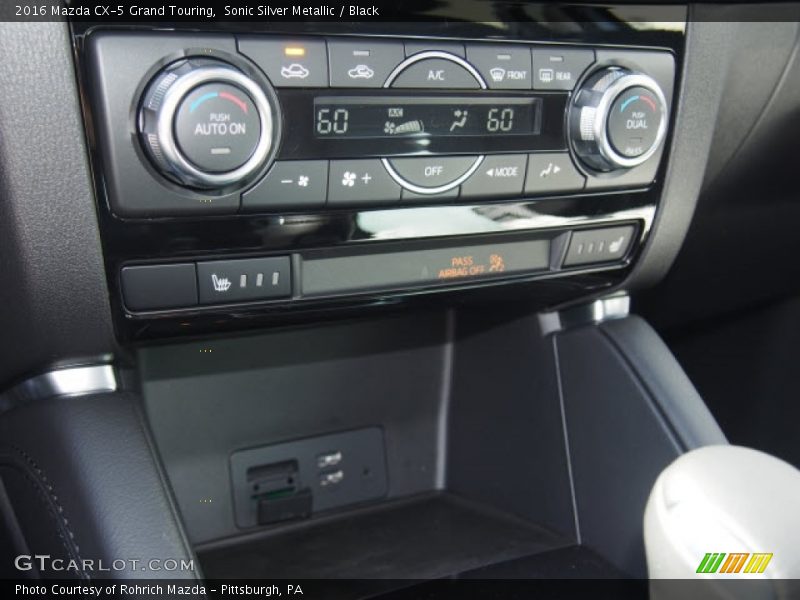 Sonic Silver Metallic / Black 2016 Mazda CX-5 Grand Touring