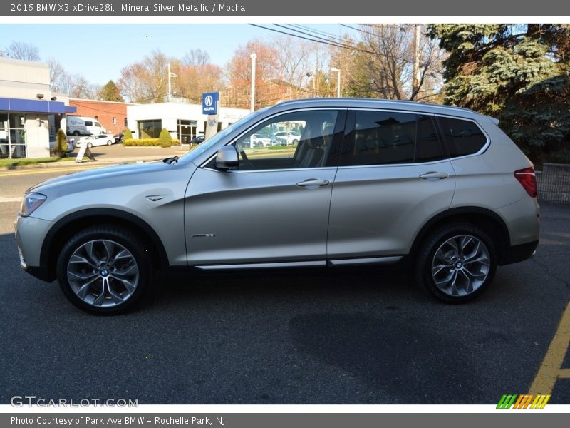 Mineral Silver Metallic / Mocha 2016 BMW X3 xDrive28i