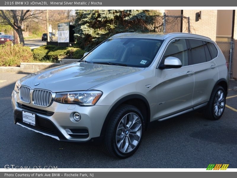 Mineral Silver Metallic / Mocha 2016 BMW X3 xDrive28i