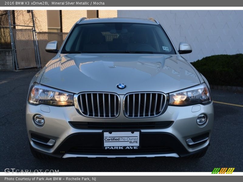 Mineral Silver Metallic / Mocha 2016 BMW X3 xDrive28i