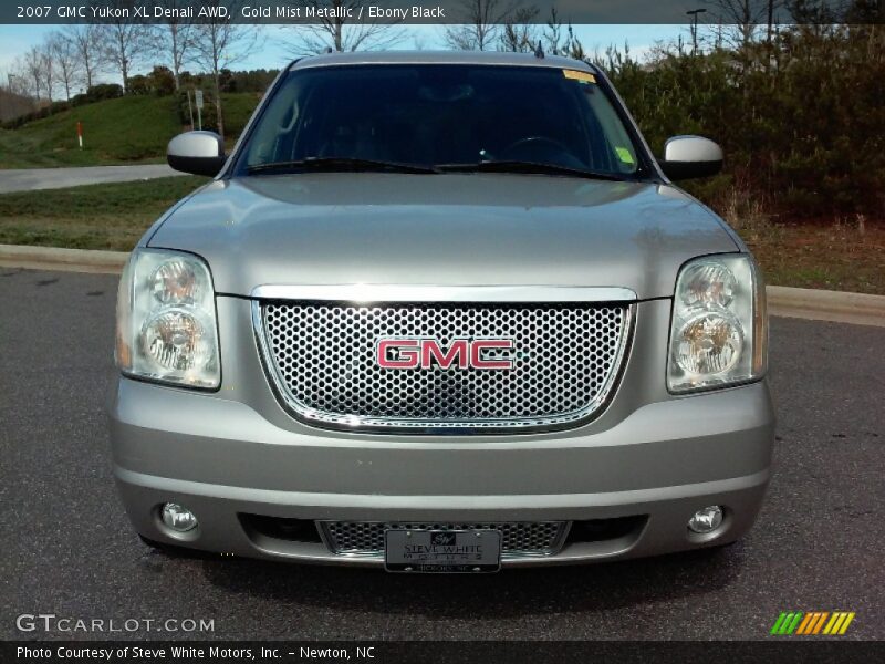 Gold Mist Metallic / Ebony Black 2007 GMC Yukon XL Denali AWD