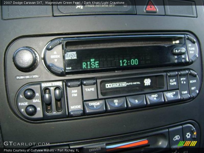 Magnesium Green Pearl / Dark Khaki/Light Graystone 2007 Dodge Caravan SXT