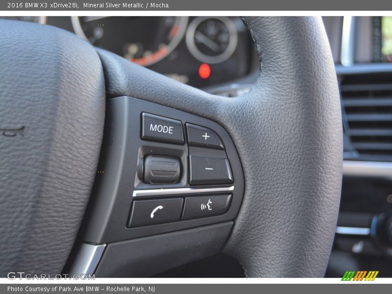 Mineral Silver Metallic / Mocha 2016 BMW X3 xDrive28i