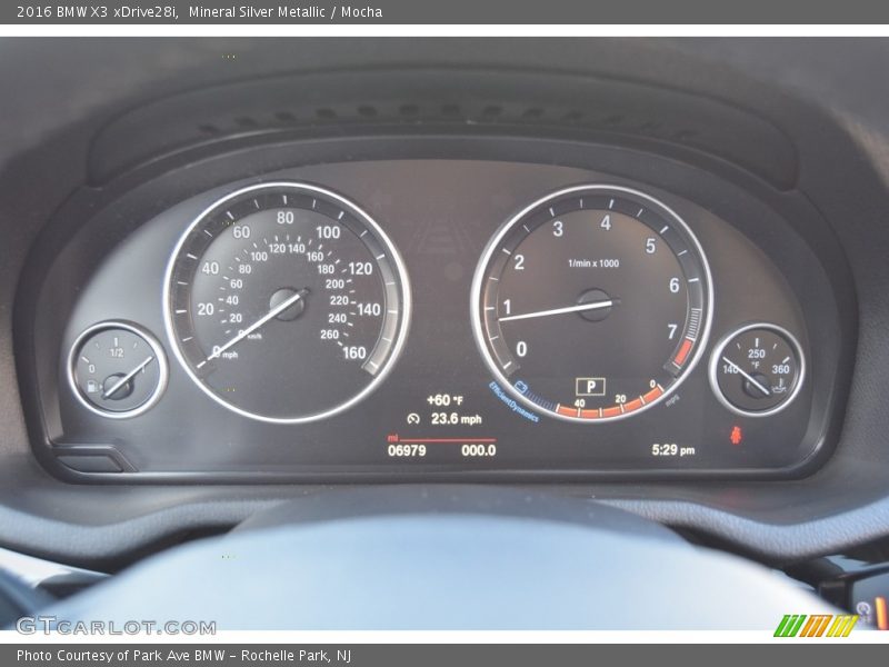 Mineral Silver Metallic / Mocha 2016 BMW X3 xDrive28i