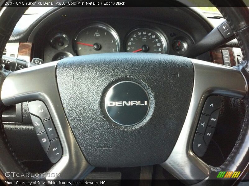 Gold Mist Metallic / Ebony Black 2007 GMC Yukon XL Denali AWD