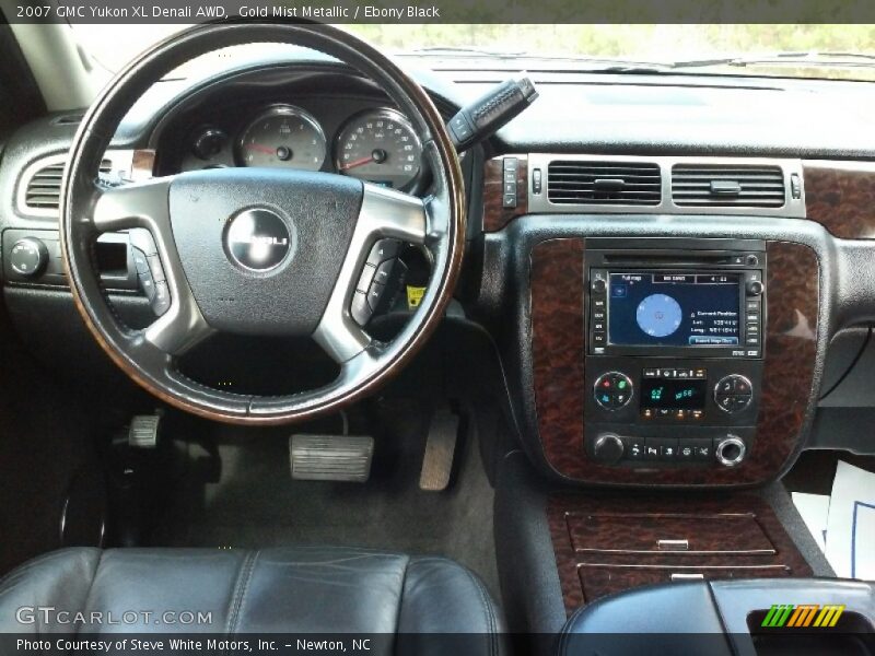 Gold Mist Metallic / Ebony Black 2007 GMC Yukon XL Denali AWD