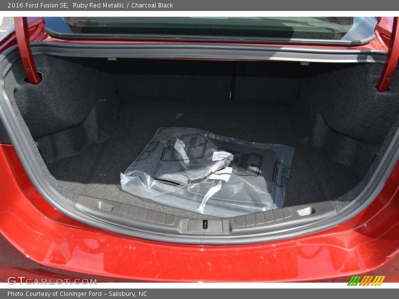 Ruby Red Metallic / Charcoal Black 2016 Ford Fusion SE