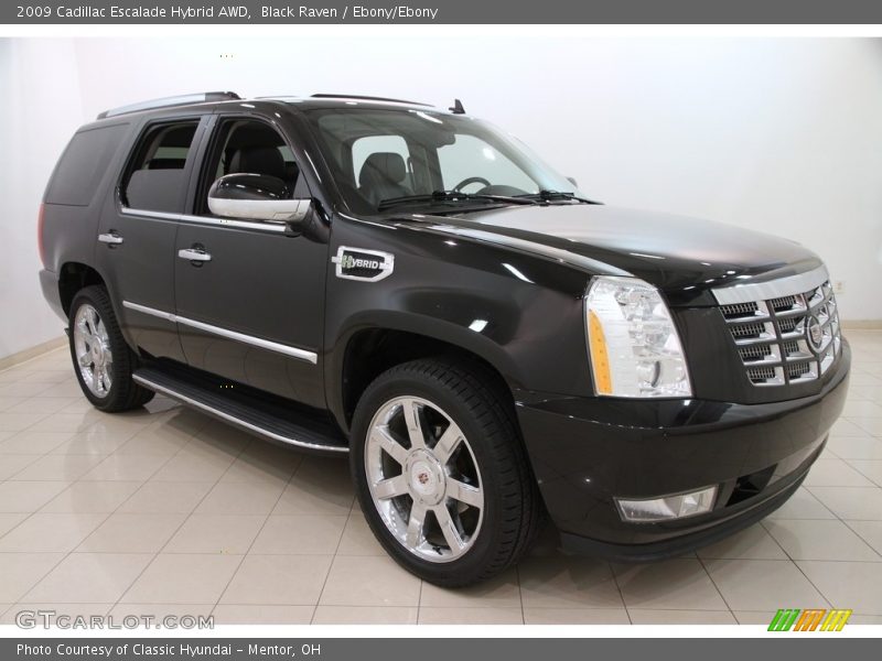 Black Raven / Ebony/Ebony 2009 Cadillac Escalade Hybrid AWD