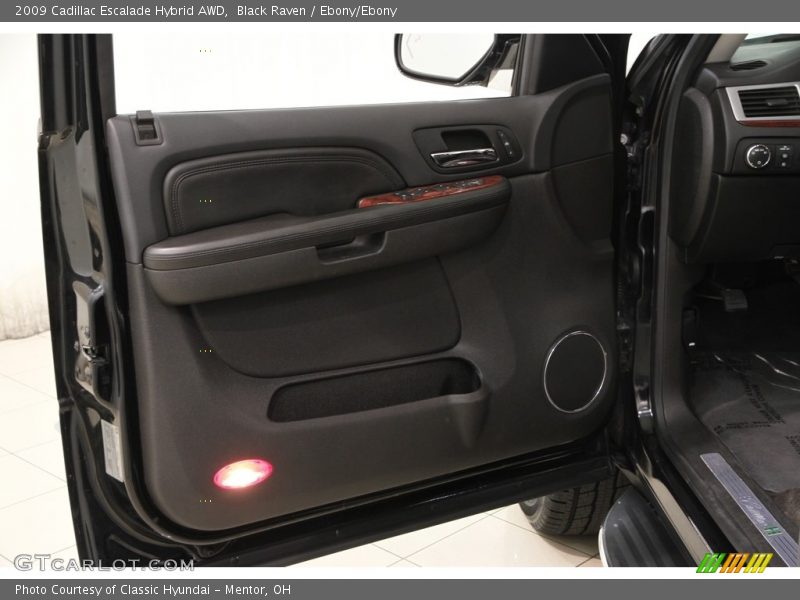 Black Raven / Ebony/Ebony 2009 Cadillac Escalade Hybrid AWD