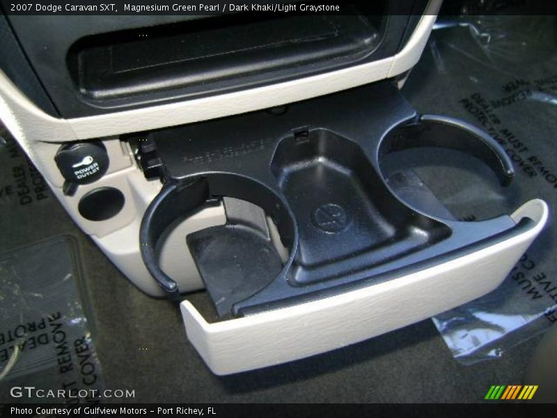 Magnesium Green Pearl / Dark Khaki/Light Graystone 2007 Dodge Caravan SXT