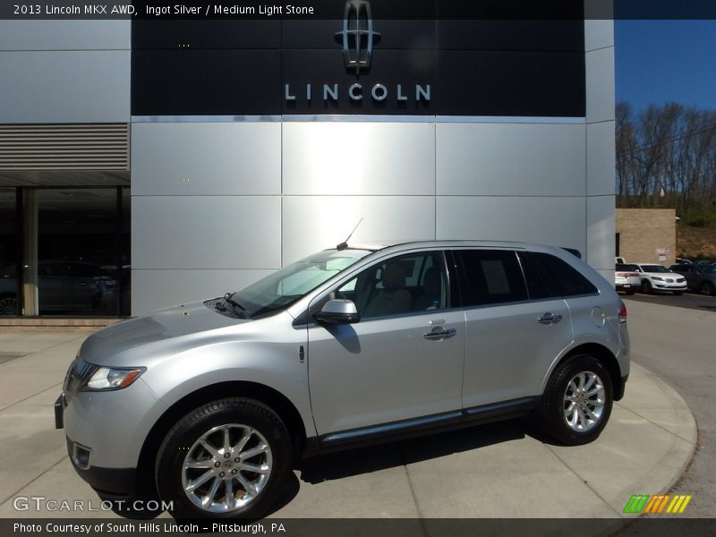 Ingot Silver / Medium Light Stone 2013 Lincoln MKX AWD
