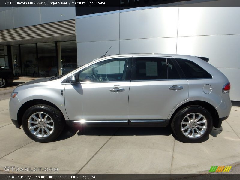Ingot Silver / Medium Light Stone 2013 Lincoln MKX AWD