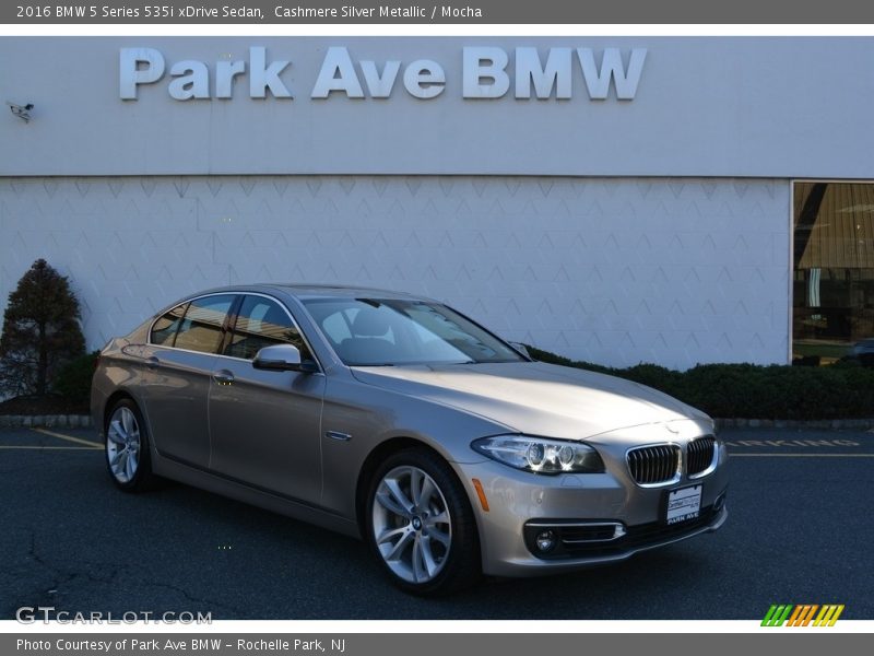 Cashmere Silver Metallic / Mocha 2016 BMW 5 Series 535i xDrive Sedan