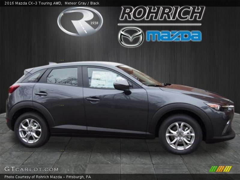 Meteor Gray / Black 2016 Mazda CX-3 Touring AWD