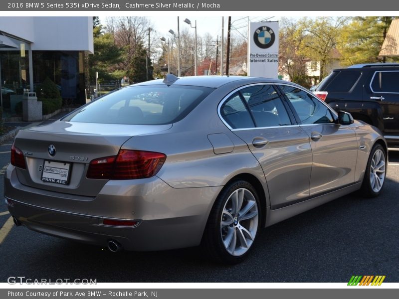 Cashmere Silver Metallic / Mocha 2016 BMW 5 Series 535i xDrive Sedan