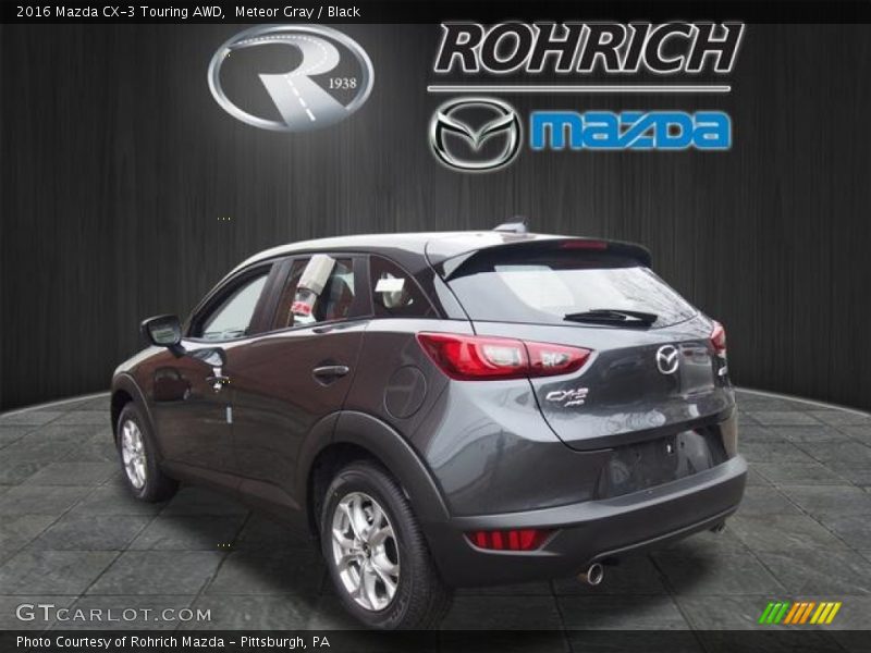 Meteor Gray / Black 2016 Mazda CX-3 Touring AWD