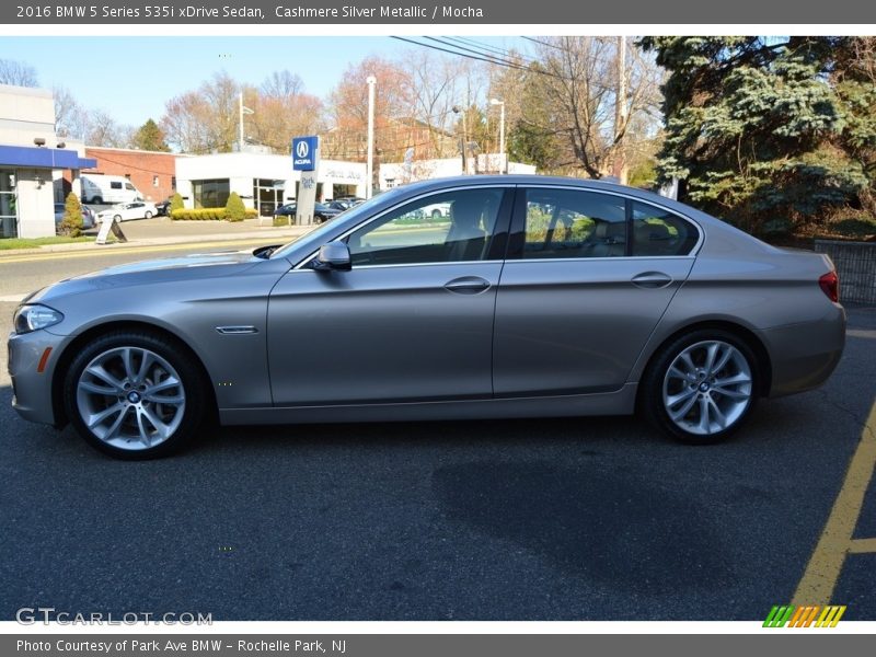 Cashmere Silver Metallic / Mocha 2016 BMW 5 Series 535i xDrive Sedan