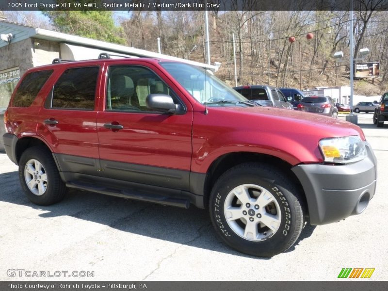 Redfire Metallic / Medium/Dark Flint Grey 2005 Ford Escape XLT V6 4WD