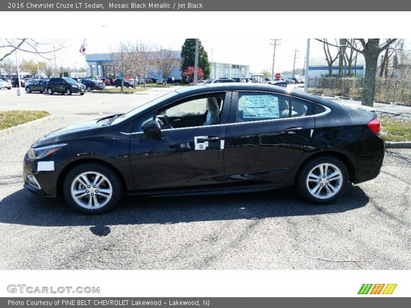 Mosaic Black Metallic / Jet Black 2016 Chevrolet Cruze LT Sedan