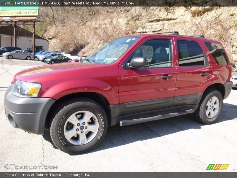Redfire Metallic / Medium/Dark Flint Grey 2005 Ford Escape XLT V6 4WD