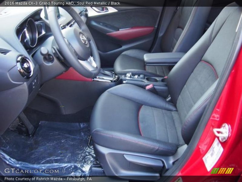 Soul Red Metallic / Black 2016 Mazda CX-3 Grand Touring AWD