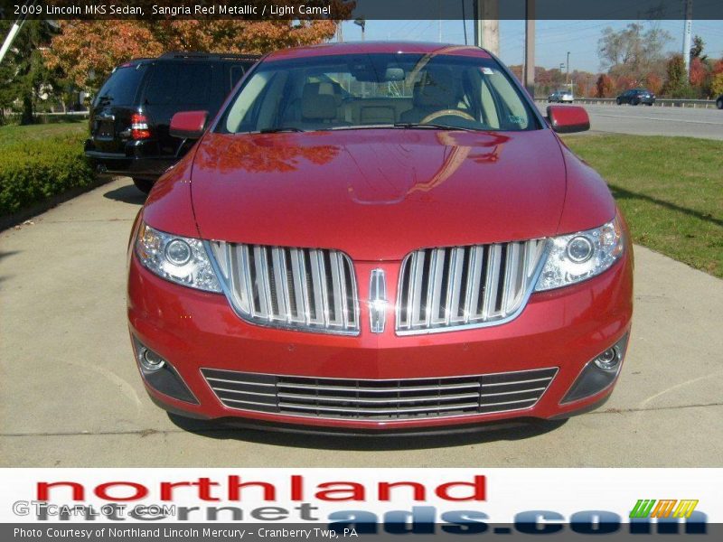 Sangria Red Metallic / Light Camel 2009 Lincoln MKS Sedan