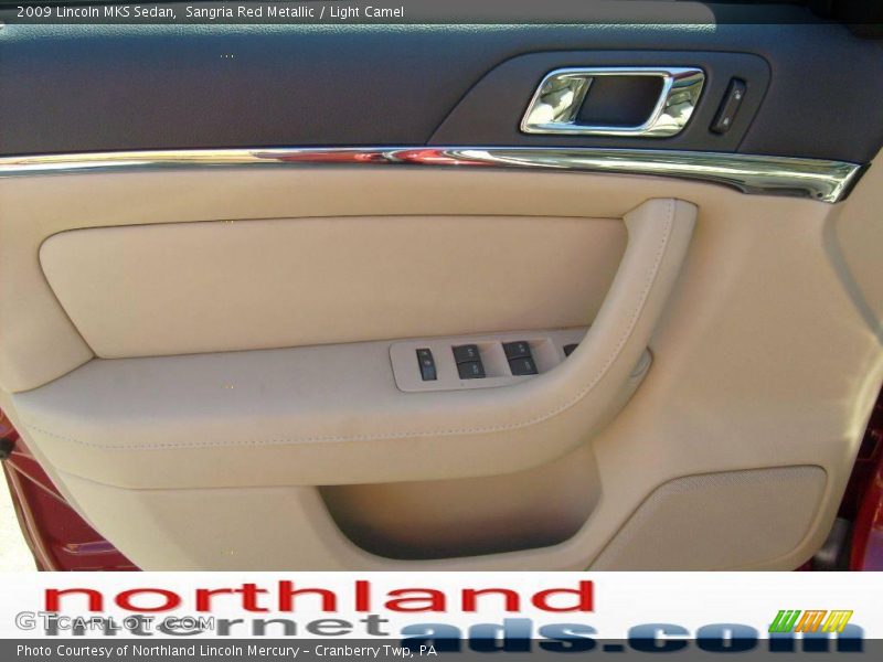 Sangria Red Metallic / Light Camel 2009 Lincoln MKS Sedan