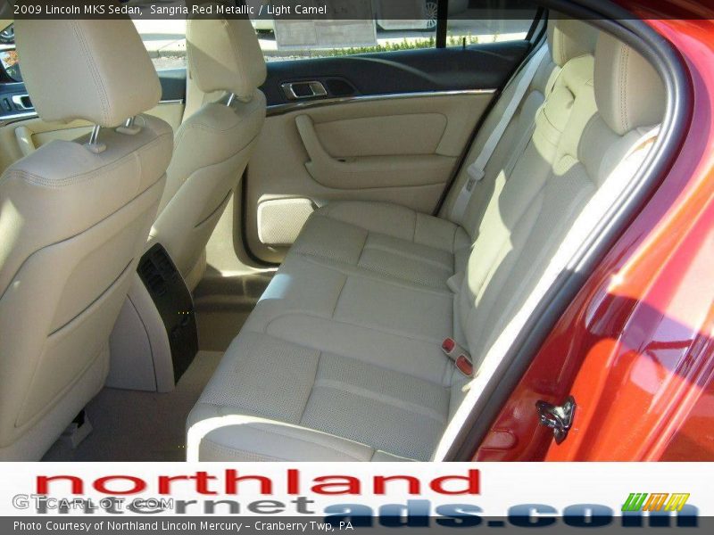 Sangria Red Metallic / Light Camel 2009 Lincoln MKS Sedan