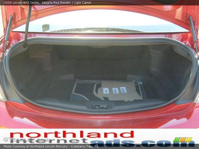 Sangria Red Metallic / Light Camel 2009 Lincoln MKS Sedan