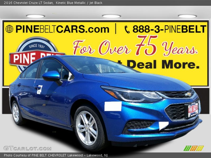 Kinetic Blue Metallic / Jet Black 2016 Chevrolet Cruze LT Sedan