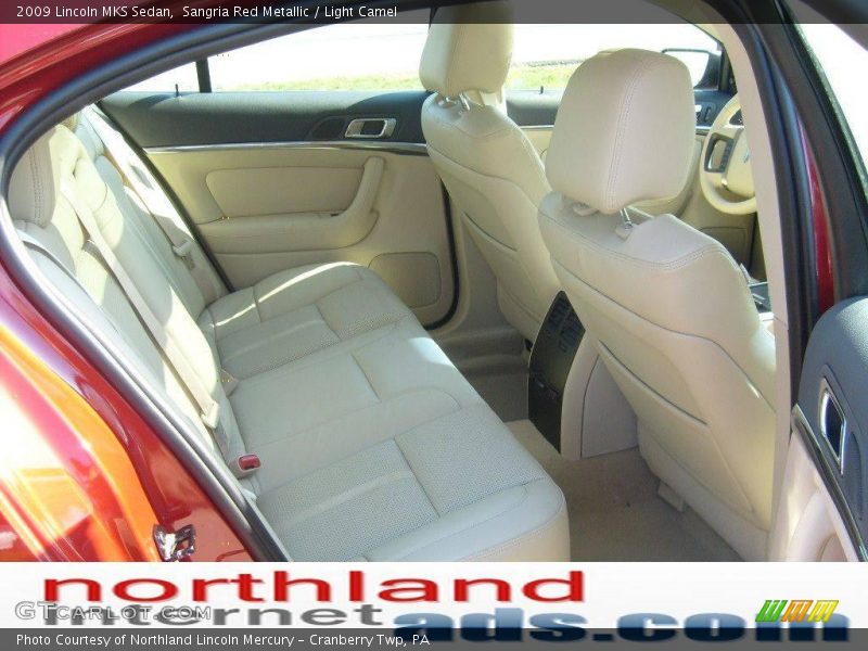 Sangria Red Metallic / Light Camel 2009 Lincoln MKS Sedan