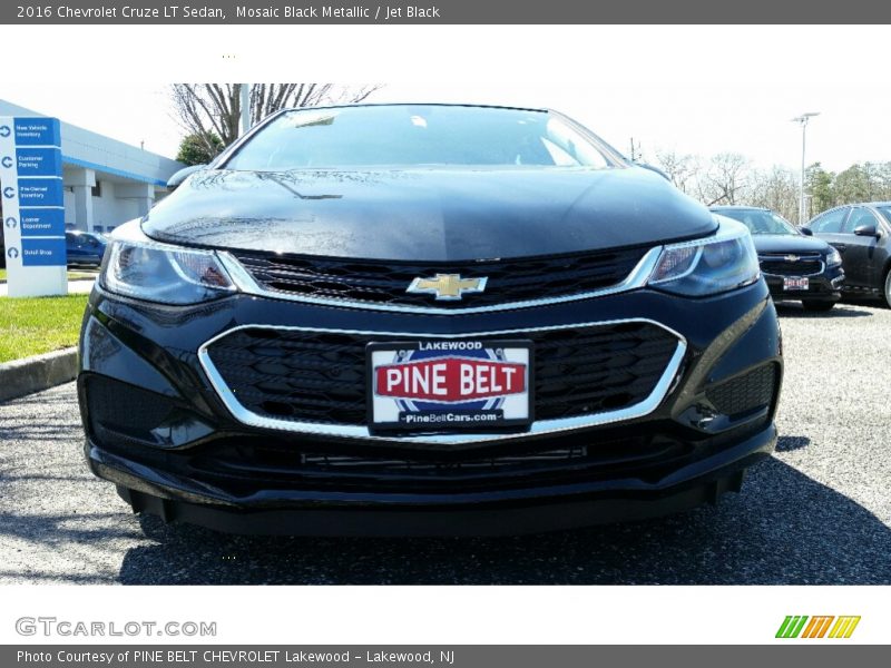 Mosaic Black Metallic / Jet Black 2016 Chevrolet Cruze LT Sedan