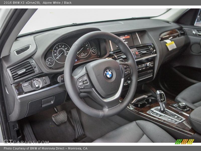 Alpine White / Black 2016 BMW X3 xDrive28i