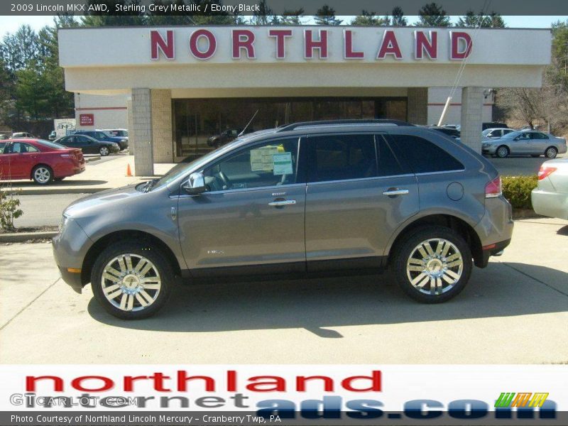 Sterling Grey Metallic / Ebony Black 2009 Lincoln MKX AWD