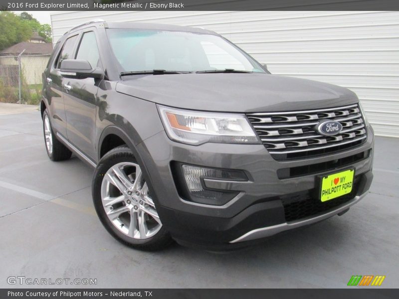 Magnetic Metallic / Ebony Black 2016 Ford Explorer Limited