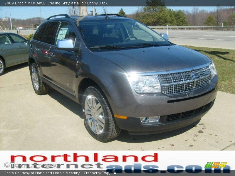 Sterling Grey Metallic / Ebony Black 2009 Lincoln MKX AWD