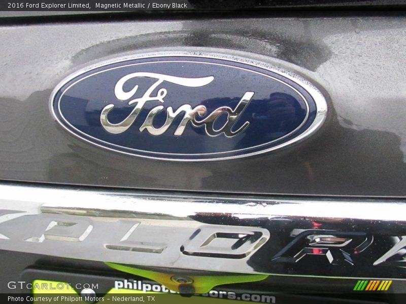 Magnetic Metallic / Ebony Black 2016 Ford Explorer Limited