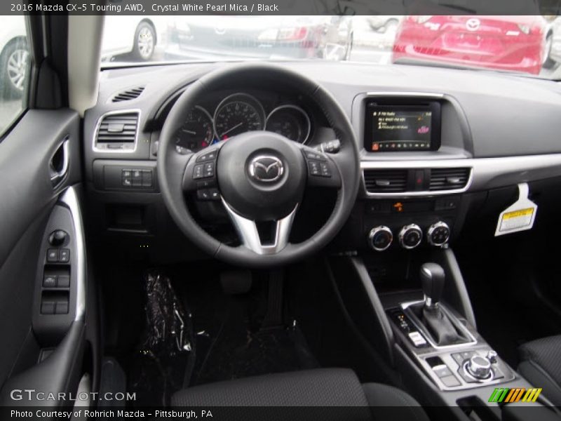 Crystal White Pearl Mica / Black 2016 Mazda CX-5 Touring AWD