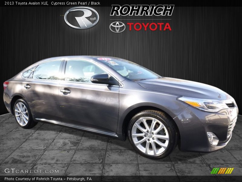 Cypress Green Pearl / Black 2013 Toyota Avalon XLE