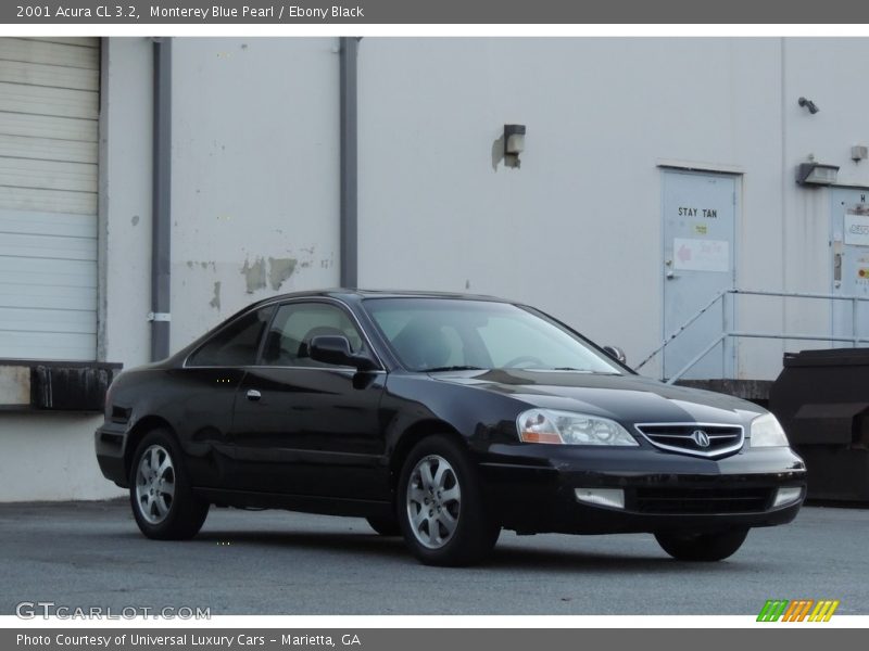 Monterey Blue Pearl / Ebony Black 2001 Acura CL 3.2