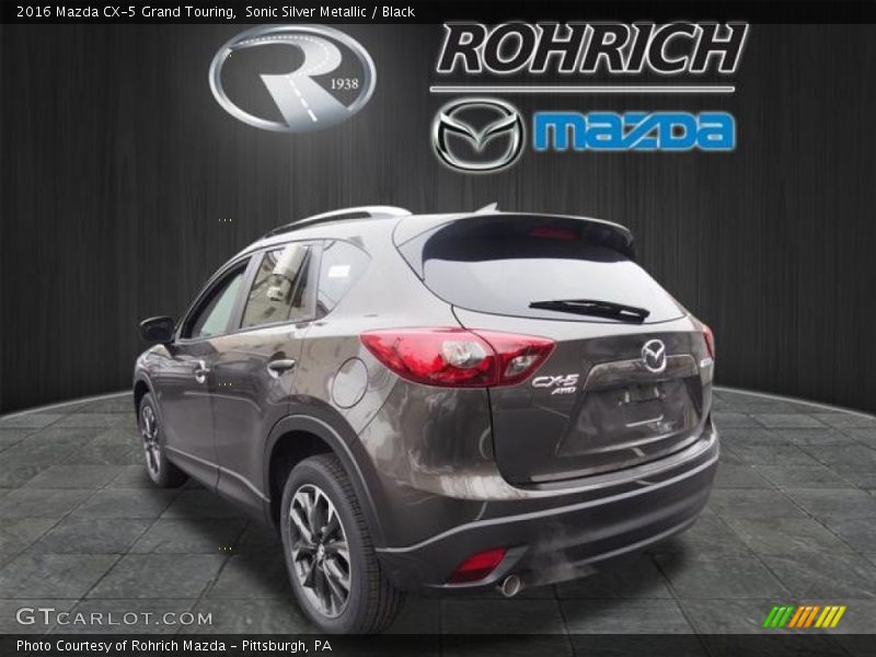 Sonic Silver Metallic / Black 2016 Mazda CX-5 Grand Touring