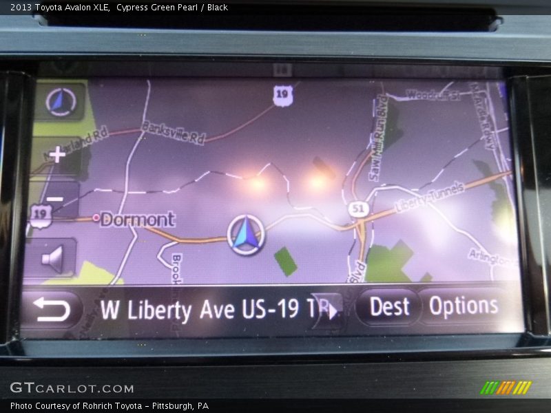 Cypress Green Pearl / Black 2013 Toyota Avalon XLE