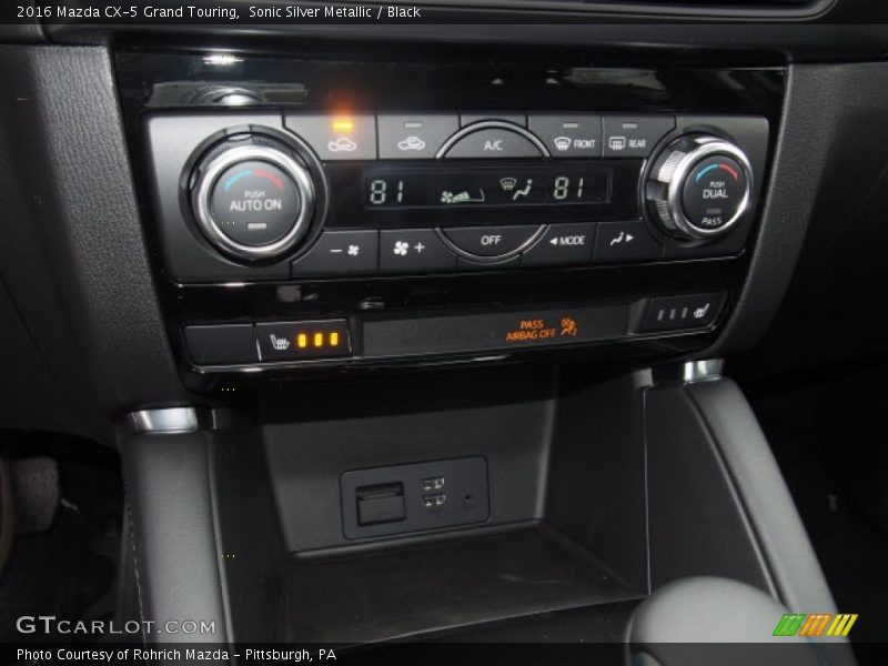 Sonic Silver Metallic / Black 2016 Mazda CX-5 Grand Touring